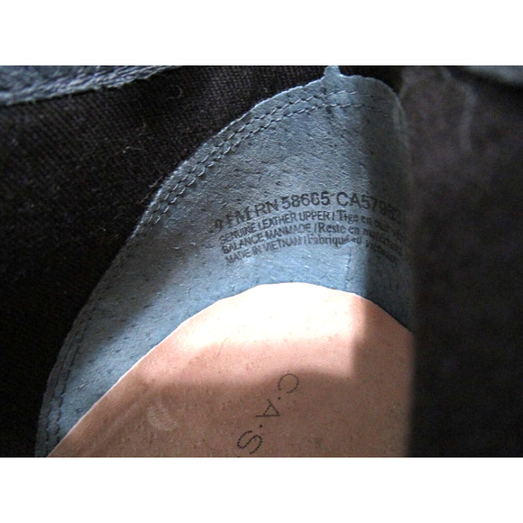 Caslon Gray Leather Lace, Zip Up Wedge Heel Sneaker Sole Ankle Booties Women 9.5 - Picture 9 of 9